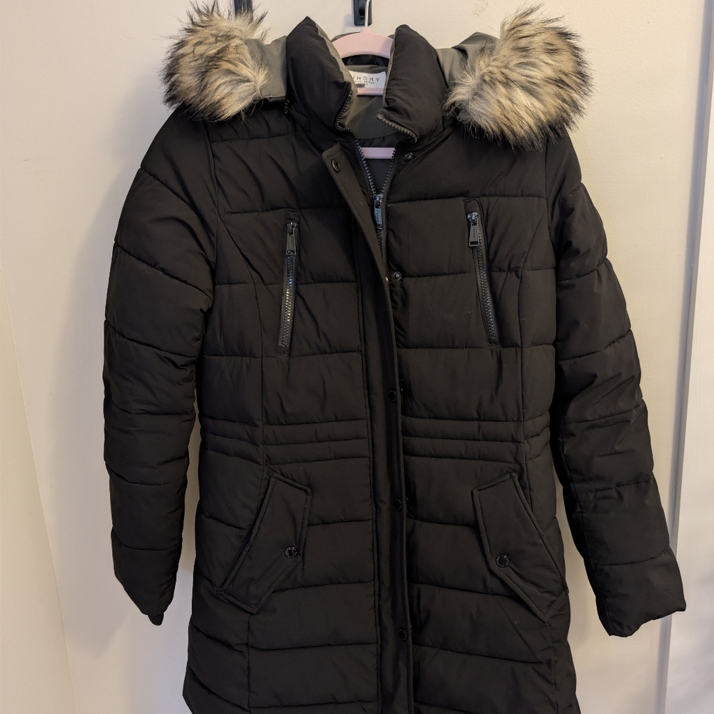Laundry By Shelli Segal Black Puffer Jacket